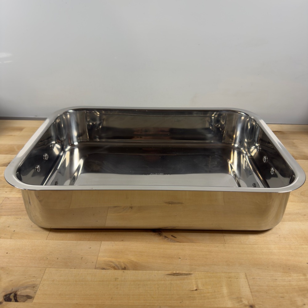 Tools of the Trade Commercial Cookware Stainless Steel Roasting Pan 15x10.5x3.25